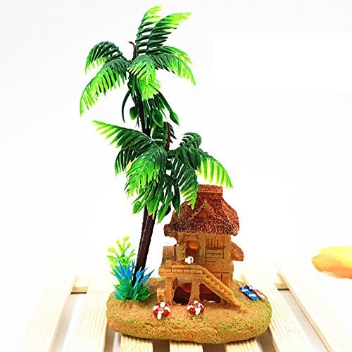 Yuuand Aquarium Water House Handmade Aquarium decorativo de oxigênio Mini Produtos Criativos Coco