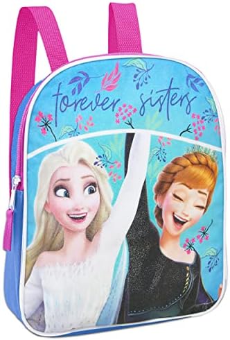 Mochila Elsa congelada da Disney para garotas Conjunto ~ 2 pacote de 2 PC com Mini Mini Mini Deluxe 11 com mais de 600