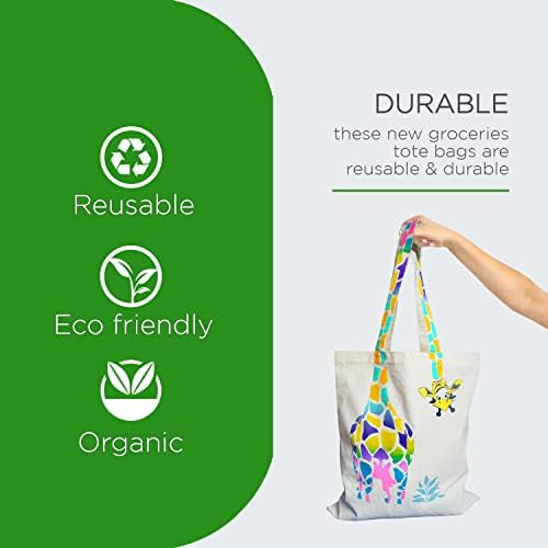 Cuidado com bolso | Bolsa reutilizável - sacolas grandes de supermercado | Tote com 6 mangas | Sacola com bolsos e compartimentos