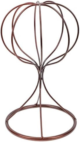 Tampa de beisebol suporte de arame vintage stand stand independending bronze metal hat rack rack suportes de armazenamento