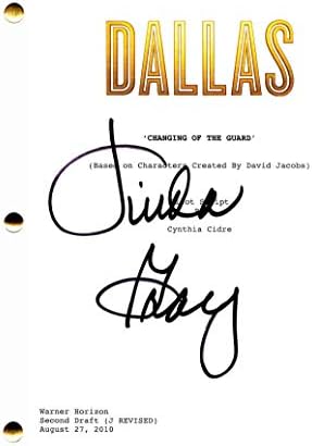 Linda Gray assinou autógrafo - Dallas 2012 Script piloto completo - Jordana Brewster, Larry Hagman, Josh Henderson, Jesse Metcalfe,