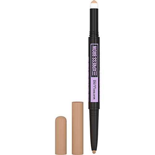 Maybelline New York Maybelline Express Brow 2-em 1 Lápis e pó, loira leve, 0,02 fl. Onça, 248 loira leve, 0,02 fluid_ounts