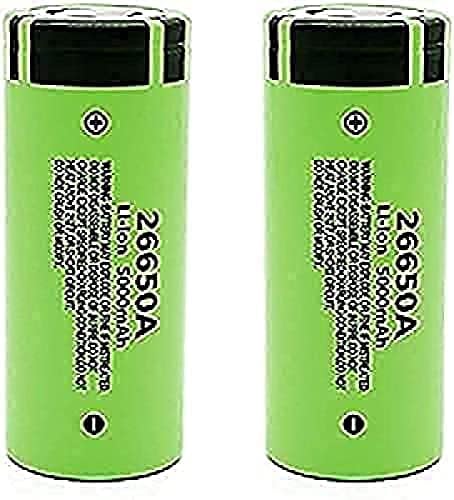 ASTC AA Baterias de lítio 3 7V 5000mAh BA 26650A para lanterna LED 2pcs