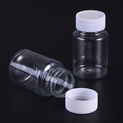Garrafas de pílula de pílula garrafas de xampu de viagem 12pcs garrafas de comprimidos vazias, garrafas de remédios plásticos