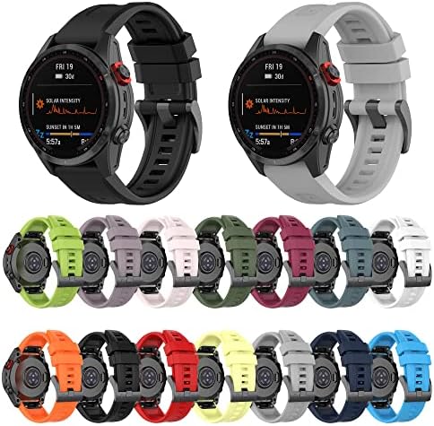 Ajuste para as bandas Garmin Fenix ​​7s Watch, Fenix ​​6s/Fenix ​​5S Banda Quick Fit Silicone Strapcing Straps Band de pulseiras Fit for Garmin Instinct 2s para mulheres homens