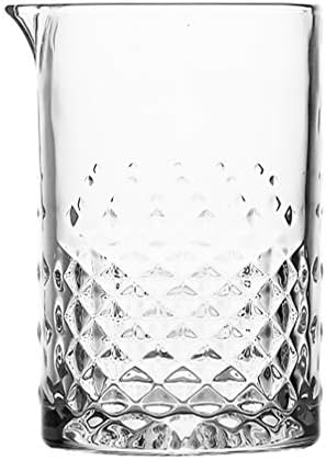 Mistura de vidro de mistura de hemotão Cocktail de vidro mistura de vidro de vidro de vidro mista de mistura de vidro para martini whisky coquetel bar de mistura de vidro para bebida de agitação 700 ml estilo b copo de copo de vidro copos