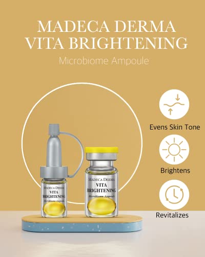 Ampoule de microbioma elástico madeca derma para mulheres por Dongkook Pharmaceutical - soro facial para restauração