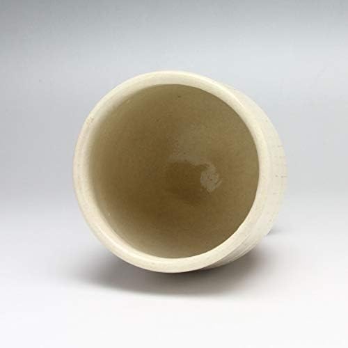Copa de Sake de Vinho Feito por Kazusa Nosaka. Hagiware de cerâmica tradicional japonês.