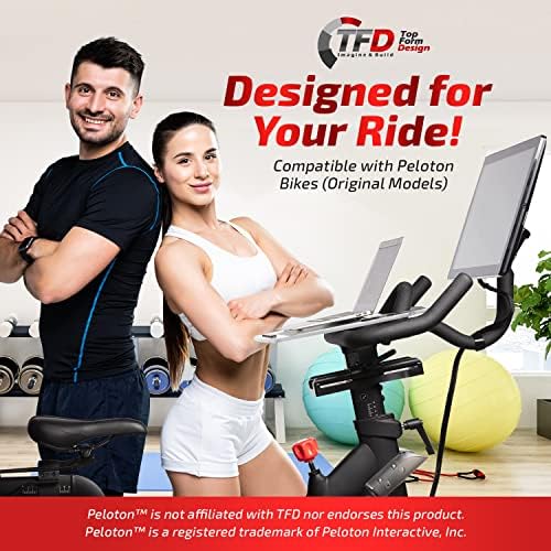 Tfd a bandeja | Compatível com as bicicletas Peloton, feitas nos EUA, laptop e suporte da bandeja de mesa | Projetado com materiais