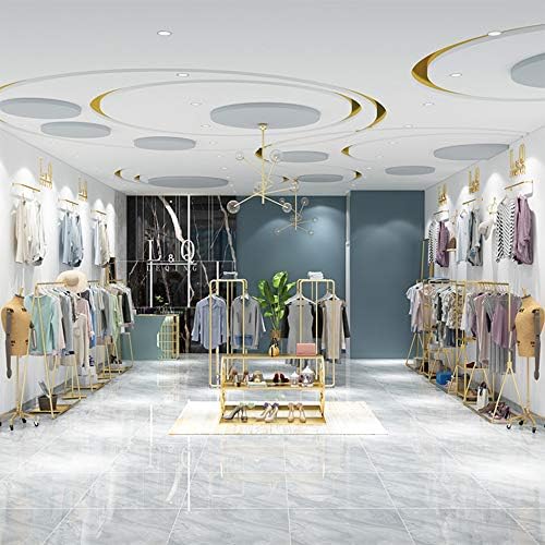 Dengsh simples de vestuário montado na parede, Rail de Fashion Roupos de Fashion Rail, loja de roupas da família com