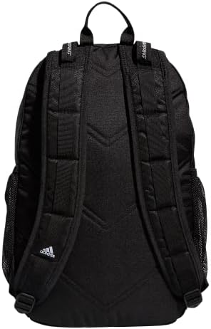 Adidas Excel 6 Backpack, correia preta/branca 3 faixas, tamanho único