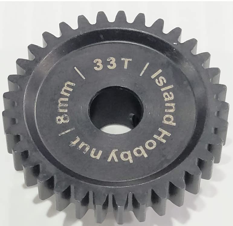 IslandHobbynut 33T 8mm Mod1 Pinion Gear Endurened Steel