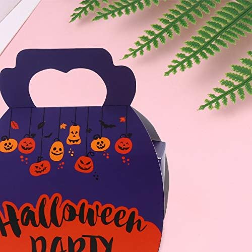 Doitool 20pcs decorativo Halloween Candy Box Box de embalagem Caixa de embalagem portátil Caixa de papel Pumpkin Pattern