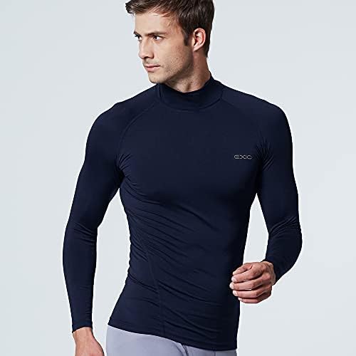 Exi Mock Mock Compression Baselayer Top Cool seco de manga longa de manga longa ex-T02