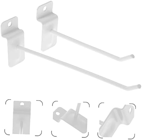 Doitool 60 pcs slot gancho de metal roupas de metal hitch de mão pesada metal s ganchos visões ganchos de riacho ganchos