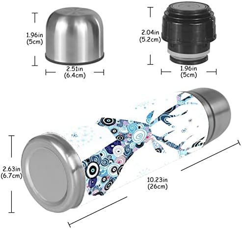 Animal Elk Aço inoxidável aço de a vácuo, à prova de vazamento de garrafas de água 500ml