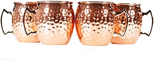 Bonbon Luxo Moscow Mule Copper/Nickel Canect Cup 4 pacote novo