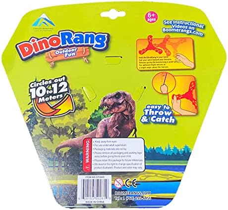 Red Dinorang Boomerang - Ótimo boomerang para crianças ou adultos. Macio e seguro.