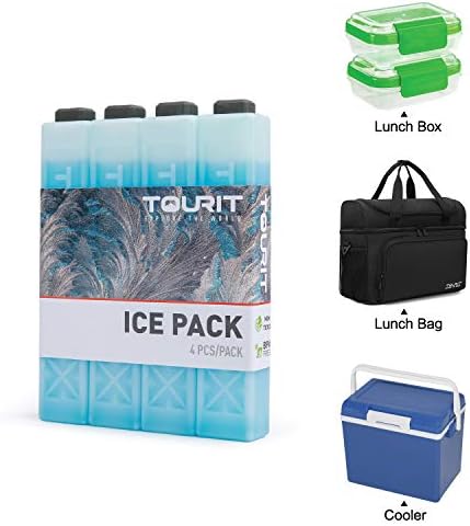 Backpack do Cooler Turit e 4 Pacotes de Gelo Barganha Combinação Perfeita