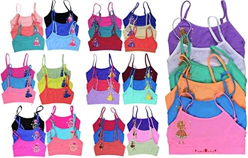 ToBeinstyle Girls 'Pack of 6 Randed Racerback ou Cami Training Bras Tops