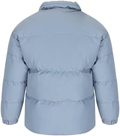 Counhe para homens com zíper algodão acolchoado jaqueta de sopro de vento acolchoado com casacos de inverno térmica de suporte de