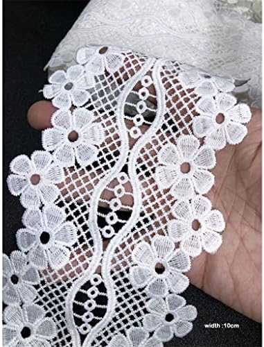 Decoração de casamento de tecido de renda yasez para costura doméstica aparar seda de leite solúvel em água simétrica solúvel