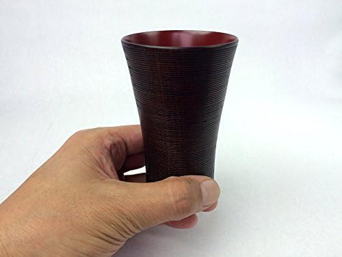 Irmãos Nakatani Shokai W86-7 Cup de lacarware Yamanaka, algodão ayaba, Vermilion