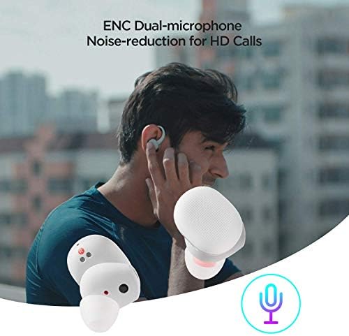 Amazfit PowerBuds verdadeiros fones de ouvido sem fio Bluetooth, fones de ouvido para iPhone Android, fones de ouvido