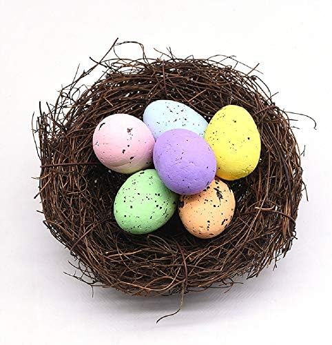 Anhua 50 PCS Acessórios de ovos de Páscoa Misture o ovo de espuma de espuma Easter Party Party Supplies