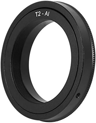 Adaptador de Qonia para lente T2 para o corpo da câmera de montagem D50 D70 D80 D90 D600 D5100 D3 D300S D7000 BLACK