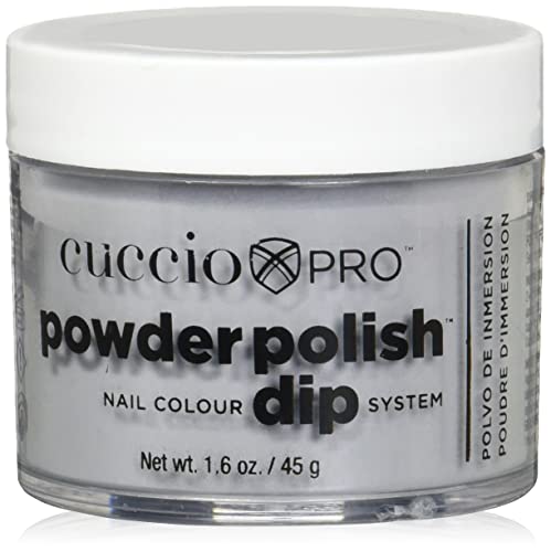 Cuccio Color Powder esmalte - laca para manicure e pedicure - pó altamente pigmentado que é finamente moído - acabamento durável, cor rica impecável - fácil de aplicar - embebida em Seattle - 1,6 oz