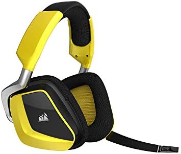 CORSAIR VOID PRO VIRTUAL 7.1 Wireless RGB Gaming Headset com microfone - amarelo