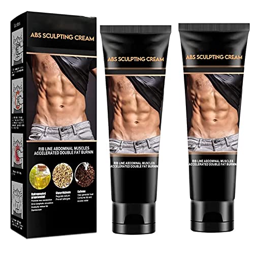 Ziedeco Sculptique ABS Creme de escultura, creme de queima de gordura para barriga, creme de emagrecimento do corpo natural para abdômen, braços e coxas, corpo firme para homens ou mulheres