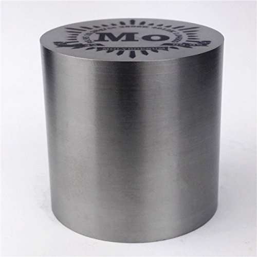 1kg de giro fino de molibdênio cilindro de metal dia51 × 51mm 99,95% Marked Periodic Tabela