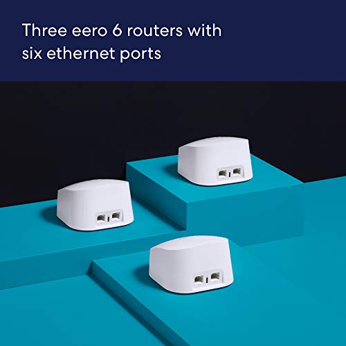 Eero 6 Sistema Wi-Fi 6 de banda dupla com um hub smart home smart integrado