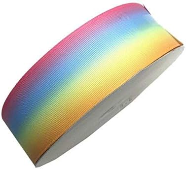 Jammas 5y 25mm 38mm Gradiente de 50 mm Rainbow Grosgrain Ribbon para decoração de casa DIY embrulhando unicórnio de festa artesanal