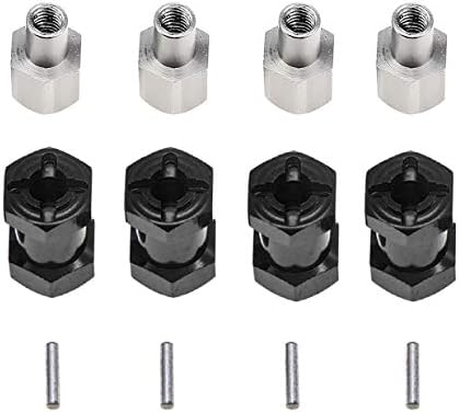 Compartilhar 4pcs de 12 mm de alumínio Hub hexadecimal de 15 mm de deslocamento de transmissão hexápica Adaptador de unidade de