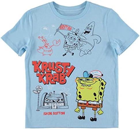 Bob Esponja Squarepants Boy's Camiseta e pacote de shorts