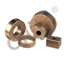 Genuine Oilite® Sinterned Bronze Flaved Bloves Rolamentos de 0,3780 pol. Id x 0,503 pol.