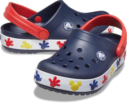 Crocs unissex-child Disney Mickey e Minnie Mouse Tamancos, sapatos iluminados