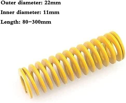 Mola de mola compactada estendida Gancho duplo final pesado Conjunto de mola pesado Springs de compressão amarela Liga longa Carregar