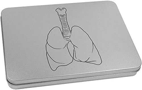 Azeeda 'Lungs' Metal Articled Stationery Tin/Storage Box