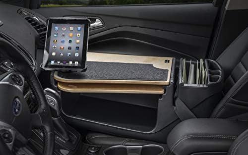 AutoExec AUE10122 Gripmaster Car Desk Elite com inversor de energia e montagem de tablets