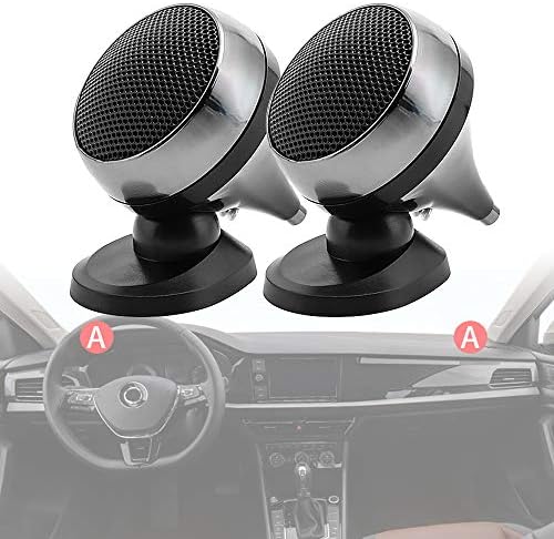 Epathchina 2pcs Universal Car Tweeter Alto-falante 150W 4OHM Audio Silk Film para modificação de carro Modificação de áudio