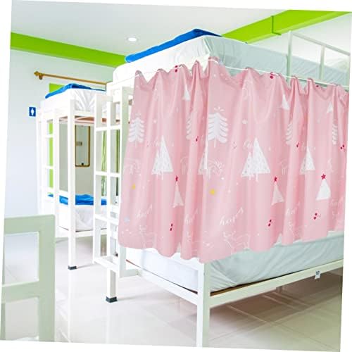 Cortinas de cama Holibanna 2pcs folhas de cama lençóis crianças lençóis de cama de camada dupla cortinas de janela cereja