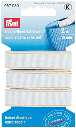 Prym tear elástico extra macio, 14,0 x 6,7 x 1,4 cm, branco