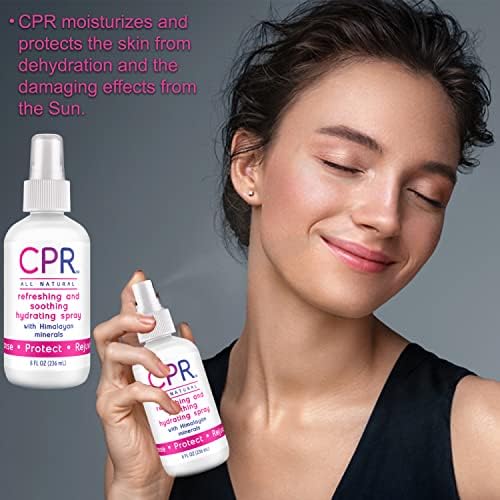 Spray facial hidratante da CPR - névoa de rosto suave e suave com minerais hocl e himalaia - primer e limpador para aplicação