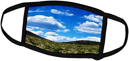 3drose jos fauxtexee- pine vale paisagem - uma paisagem em Pine Valley Utah com nuvens e uma colina - máscaras faciais