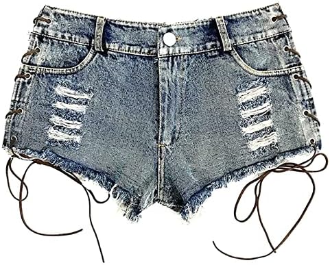 Customer Women High Caist Ripped Girls Girls Sexy Black Jean Shorts Jean Women Plus