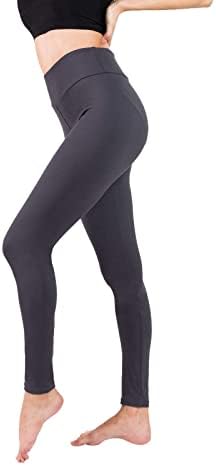 Baihetu High Casé Leggings com bolso interno Super Soft Yoga Pants for Women